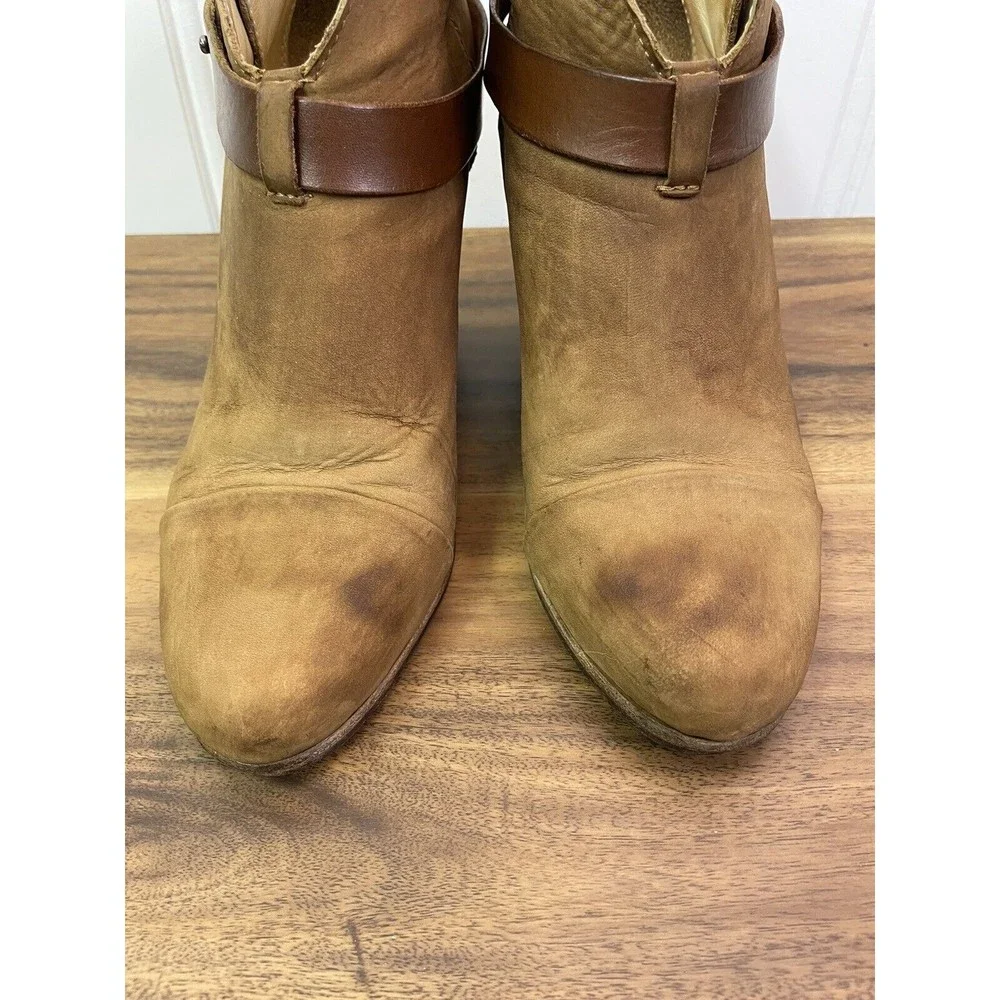 Rag‎ & Bone Women's Brown Suede Leather Heeled Ankle Boots - Size 39